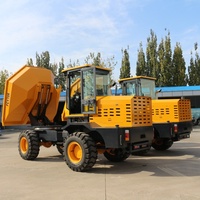 Mini-dumper chinois FCY70 de 7 tonnes, 4 roues motrices, chargeur frontal, certifié CE, moteur, boîte de vitesses, chargeuse sur pneus, benne à sable