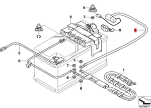 Para <span class=keywords><strong>BMW</strong></span> E82 E84 E88 E90 120i 320d X1 <span class=keywords><strong>16d</strong></span> Cable de batería positivo OE 61129217031 - Product Image 5