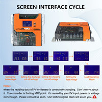 Contrôleur de charge solaire MPPT Y&H 40A 12V 24V 36V 48V, régulateur de batterie, entrée PV max. 150VDC pour batteries AGM, Gel, Plomb-Acide et Lithium