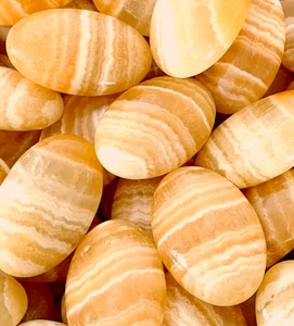 Piedras de Calcita Amarilla en Venta, Piedras de Palma de Cuarzo Naturales para Sanación y Feng Shui - Product Image 2