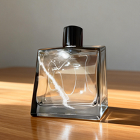 Bouteille de parfum en verre carrée vide de 30 ml avec logo personnalisé, estampage à chaud et sérigraphie, pulvérisateur à pompe, diffuseur à bâtonnets, couleur personnalisée