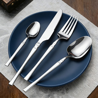 Ensemble de couverts en acier inoxydable GEMEI, design classique, pour la maison, l'hôtel, le restaurant, passe au lave-vaisselle, finition miroir