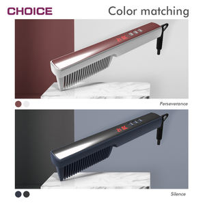 <span class=keywords><strong>Spazzola</strong></span> Lisciante <span class=keywords><strong>Elettronica</strong></span> Professionale 2 in 1 con Vapore Anti-Scottatura, Pettine Riscaldato in Ceramica per Stirare i Capelli - Product Image 5