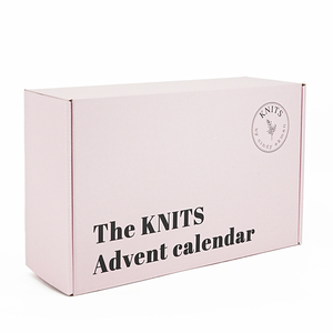 Caja de Regalo Pequeña de Cartón Corrugado Rosa con Impresión Personalizada, con Forro Interior y Separador para Calendario de Adviento - Product Image 3