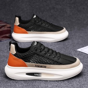 Chaussures basses à lacets pour hommes, style sport, nouvelle collection printemps-été, en maille respirante, légères, polyvalentes, haut de gamme - Product Image 4