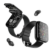 Nuevos Auriculares T1 2 en 1, Reloj Inteligente con Pantalla Táctil TWS Android, Frecuencia Cardíaca, Oxígeno en Sangre, Podómetro, Llamadas por BT