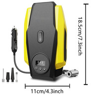 Gonfleur de pneus de voiture miniature 150 psi, portable, 120 W, pompe à air numérique, compresseur d'air, pompe d'urgence
