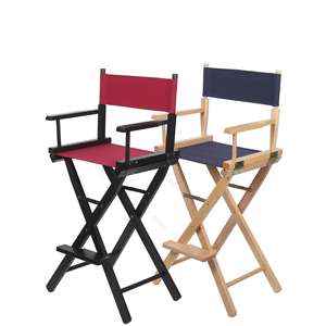 Vente directe d'usine de chaises pliantes portables abordables en bois massif, en alliage d'aluminium et en toile, chaises de réalisateur, chaises de pêche en plein air. - Product Image 3