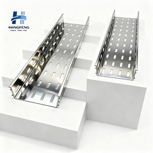 HongFeng HF-164 Perforated Steel Cable Tray with Hot-Dip Galvanized Finish for Construction Engineering Made in China - Product Image 3