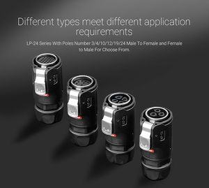 Cnlinko 25A IP68 M24 3pin ngành công nghiệp kết nối điện cho robbots XLR nữ 8mm ~ 12mm không thấm nước điện 3 pin kết nối - Product Image 4
