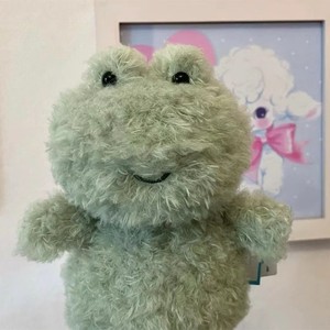 Peluche Rana Piccola JC 2026, Morbido Giocattolo <span class=keywords><strong>Verde</strong></span> Imbottito con Sorriso e Braccialetti per Decorazione Cameretta Neonato - Product Image 4