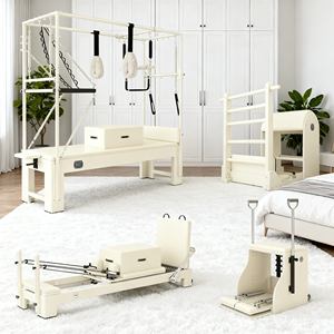 Máquina <span class=keywords><strong>de</strong></span> Pilates Reformer Plegable en Oferta para Gimnasio en Casa, Diseño Compacto con Soporte - Product Image 4