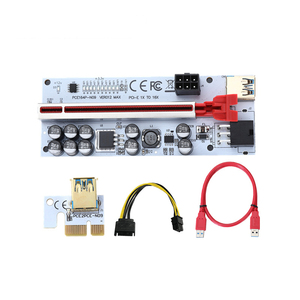 Mạ Vàng VER 012 Thẻ Đồ Họa <span class=keywords><strong>PCI</strong></span> Express Tối Đa 6Pin Và <span class=keywords><strong>Molex</strong></span> Được Cung Cấp X1 Đến X16 Bộ Mở Rộng PCIE <span class=keywords><strong>Riser</strong></span> Card Với Đèn Led Nhấp Nháy - Product Image 6