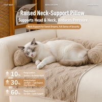 Coussin de canapé pour animaux de compagnie de luxe épaissi, anti-rayures, antidérapant, durable, lit doux pour chats et chiens