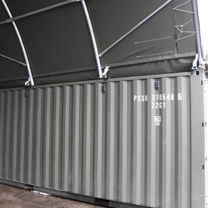 Carpa <span class=keywords><strong>de</strong></span> Contenedor Reforzada <span class=keywords><strong>de</strong></span> 20 x 20 pies (6 x 6 m) con Estructura <span class=keywords><strong>de</strong></span> Truss Simple y Panel Trasero Cerrado, Certificación CE - Product Image 5
