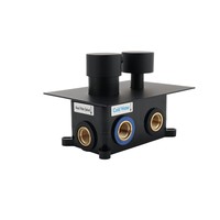 Mitigeur de robinet de douche thermostatique avec inverseur pour vanne de douche intégrée avec inverseur à 3 voies