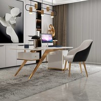 Commode de bureau moderne haut de gamme avec tiroirs – Meuble de bureau durable en bois et métal pour immeuble de bureaux, villa, maison – Écologique