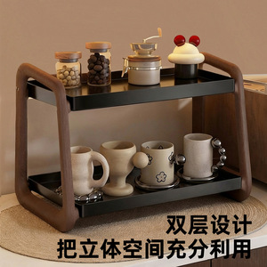 Anzhenya Double Layer Desktop <b>Storage</b> <b>Rack</b> Detachable For <b>Kitchen</b> Coffee Cup Holder - Product Image 2