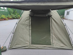 Tente de camping en <span class=keywords><strong>toile</strong></span> Ripstop 4 places, une chambre, trois saisons, imperméable, avec <span class=keywords><strong>moustiquaire</strong></span>, pour aventures en plein air, type familial extensible - Product Image 2