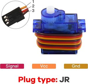 Feetech ، مؤازرة مستمرة تناظرية FS90R دوران درجة 9g مؤازرة لأجزاء التحكم اللاسلكي بالتحكم عن بعد كاربونيتي - Product Image 5