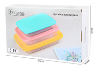 Ensemble de moules à pâtisserie de qualité alimentaire, empilables, rectangulaires, résistants à la chaleur, en verre borosilicate de haute qualité, compatibles micro-ondes, sans BPA
