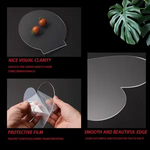 Acryl platte Klarguss für LED-Licht basis, kunden spezifische Größe Dicke Transparente Platten platte mit Schutz folie