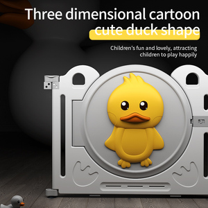 Hiện Đại Thân Thiện Với Môi Nhựa Có Thể Gập Lại Playpen An Toàn Trong Nhà Hàng Rào Cho Trẻ Em Bảo Vệ Nhà Trong Nhà Playpen Với Bảng Điều Khiển Phong Cách - Product Image 5