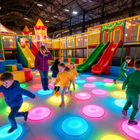 Piste de danse LED portable 16RGB avec capteur de mouvement, étanche, ronde, pour scène, parc, club, bar, soirée, boîte de nuit, décorations de mariage