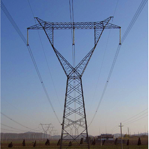 <span class=keywords><strong>Tour</strong></span> de transmission haute tension en treillis <span class=keywords><strong>d</strong></span>'acier galvanisé à chaud 110 kV, <span class=keywords><strong>tour</strong></span> de transmission de puissance 300 A, mât <span class=keywords><strong>d</strong></span>'antenne pour ligne de transmission de courant - Product Image 1