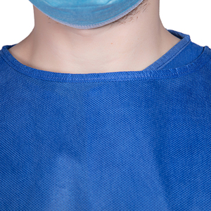 Ssmms bác sĩ y tế màu xanh tiêu chuẩn Áo choàng và nắp vô trùng đóng gói cấp 3 áo choàng phẫu thuật - Product Image 3