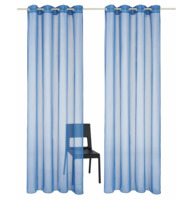 Rideaux en voile transparent doux orange avec œillets Style classique Traitements de fenêtre tissés classiques