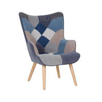 Fauteuils traditionnels style européen patchwork, très demandés, pour salon