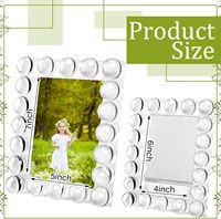 Cadre photo en cristal personnalisé, décoration, cadre de mariage, présentoir de table, affichage de photos, livré avec boîte cadeau