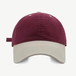 Casquette de golf à 6 panneaux avec logo brodé bicolore, casquette de baseball en sergé de coton avec logo personnalisé, noire - Product Image 4