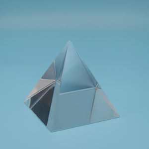 Fábrica de 50mm Crystal Pyramid rainbow Optical Science Popularização Experimento Prisma e Decoração Home - Product Image 4