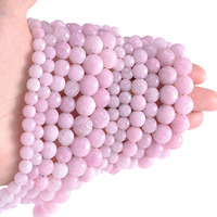 Perles de jade colorées à facettes rondes, perles de jade rose bleu violet en vrac pour la fabrication de bijoux DIY 6mm 8mm 10mm