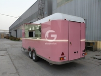 Remorque alimentaire mobile commerciale, camion-restaurant entièrement équipé, café de rue, bar, chariot à hot-dogs et tacos