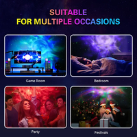 Projecteur d'étoiles LED à 7 couleurs changeantes, avec télécommande, activation sonore et application, intensité réglable, veilleuse pour bébé