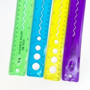 ไม้บรรทัดพลาสติกใสอเนกประสงค์หลากสีสำหรับเด็กนักเรียน 30 ซม. - Product Image 4