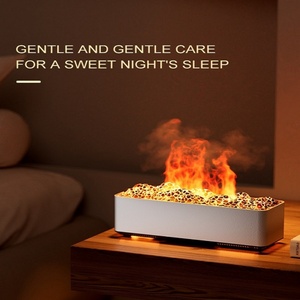 Diffuseur d'arômes volcanique à flamme, humidificateur d'air ultrasonique pour huiles essentielles, vente en gros - Product Image 4