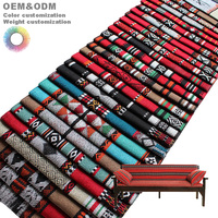 Tissu d'ameublement Sadu 100 % polyester teint en fil, antistatique, poids moyen, personnalisable, pour la décoration intérieure - Vente en gros