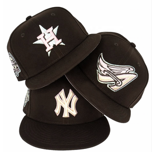 Mũ bóng chày nam chất lượng cao, kiểu dáng cổ điển, vành phẳng, 6 mảnh, khóa cài, kiểu dáng <span class=keywords><strong>fitted</strong></span>, size 59 - Product Image 5