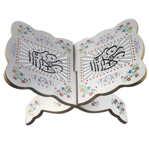 ที่ตั้งที่ตั้งที่ตั้งสำหรับอ่านหนังสือคัมภีร์กุรอานมุสลิมอีดเดือนรอมฎอนของตกแต่งทำจากไม้คัมภีร์กุรอาน - Product Image 6