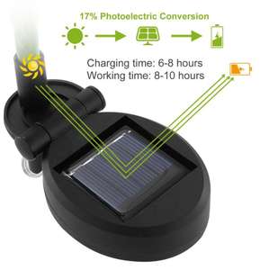 Luces LED solares de 3 cabezas para jardín al aire libre, flores, <span class=keywords><strong>lirio</strong></span> de rosa, girasol, precio de fábrica de China - Product Image 3