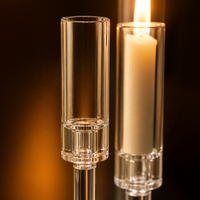 Candélabres de luxe pour mariage, hauts et longs, style vintage européen, à 7, 8, 9, 10 ou 5 bras, en acrylique, avec abat-jour, en promotion