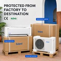 AC Solar 12000 BTU dengan Baterai Cadangan, Inverter DC, Tipe Split Dinding, Hybrid Grid, Pendingin & Pemanas Rumah Tangga AS