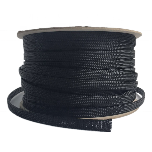 10mm Expandable PET Black Cable Management Sleeves Braided Nylon Cable protection Sleeves