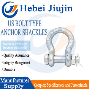 Thép mạ kẽm cung loại U loại vít <span class=keywords><strong>pin</strong></span> còng tùy chỉnh để nâng các ứng dụng Neo - Product Image 4