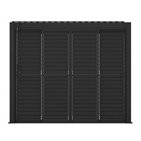 Accessoire de pergola de mur latéral en aluminium de persienne réglable d'usine personnalisable Pergola de balcon extérieur coupe-vent