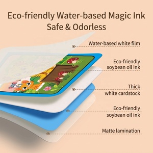 Carnet de dessin magique à l'eau coloré pour enfants, avec stylo magique, reliure spirale, logo personnalisé, impression UV, 15*19cm, mini <span class=keywords><strong>livre</strong></span> de gribouillage, cadeau - Product Image 6